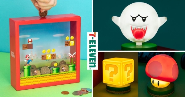 【全台】問號磚塊跑出來了！　7-11推超療癒「超級瑪利歐系列商品」　「3D造型夜燈、透明存錢筒」粉絲必收