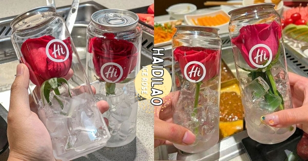 【海外】吃火鍋也能浪漫！　海底撈推「冰封玫瑰」服務　「冰塊+玫瑰」晶瑩剔透絕美