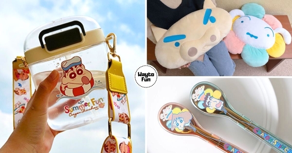 【全台】用小新喝水！　楽玩多「蠟筆小新透明大容量水壺」登場　居然還有「廣志、美冴餐具組」可愛又實用