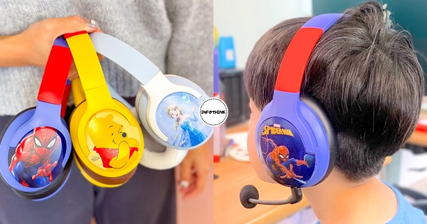 【全台】看片上課神器！　小朋友最愛「迪士尼藍牙耳機」萌暈全場　「維尼、蜘蛛人、史迪奇」每款都療癒♡
