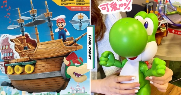 【全台】瑪利歐粉絲衝！　全家推出巨大「超級瑪利歐庫巴船」真的可以動　還有會唱歌的耀西可愛翻♡