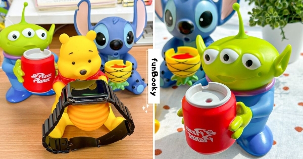 【全台】充電不能這麼可愛吧！　「小熊維尼、三眼怪、史迪奇公仔充電座」亮相　幫你抱手錶Q到沒極限！