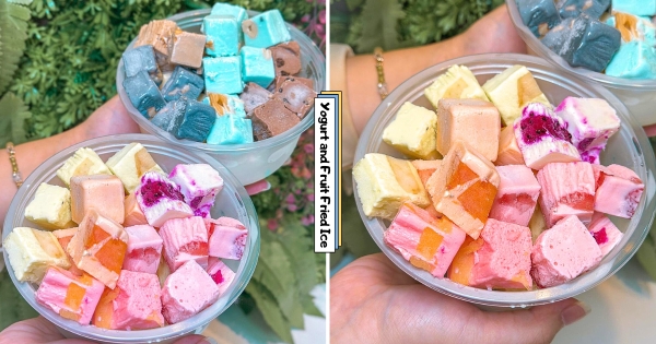 【桃園】清涼一夏！　酸奶優格「海鹽腰果口味」變身水藍色炒冰　超多水果口味芒果、草莓都吃得到！