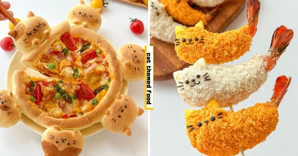 【海外】萬物皆可變小貓！　超萌「貓咪漢堡、披薩」現身餐桌　加碼「小貓雞米花、炸蝦」療癒又美味