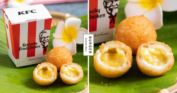 【全台】榴槤控放聲尖叫！　肯德基超人氣「爆漿榴槤球」邪惡回歸　「咬下去秒爆漿」就愛那個味！