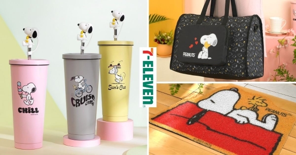 【全台】史努比陪你喝手搖！　7-11最新預購「史努比不鏽鋼杯組」吸管上竟有史努比　經典紅屋地墊鐵粉會愛！
