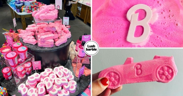 【全台】颳起粉紅風暴！　「LUSH x Barbie」聯名款泡泡浴芭登場　超可愛跑車、高跟鞋造型太好敗