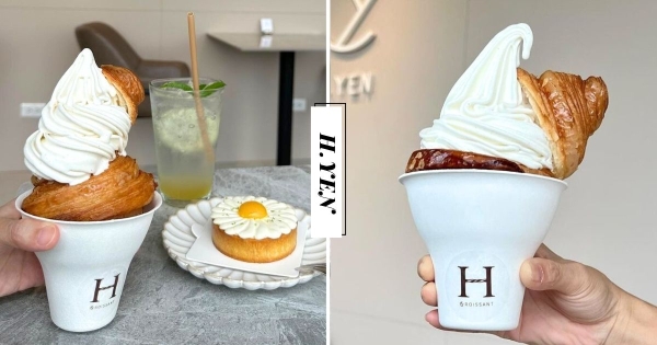 【台中】甜點控必吃！　沙鹿超夯「可頌冰淇淋」療癒登場　原味可頌+滿滿冰淇淋CP值超高