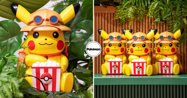 【韓國】皮卡丘戴帽帽！　寶可夢「皮卡丘爆米花桶」療癒登場　戴上探險家帽可愛到犯規♡