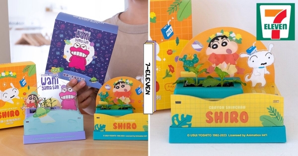 【全台】小新陪你種花！　7-11「蠟筆小新植栽系列」新登場　波斯菊、百里香種子免費送