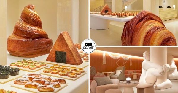 【韓國】可頌變三角飯糰！　首爾必訪咖啡廳「NUDAKE」全新開幕　品嚐「巨無霸可頌」揪團才能吃完！