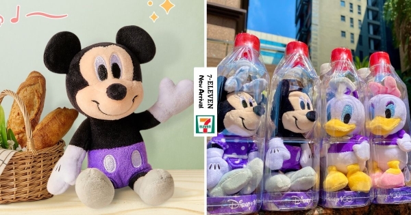 【全台】米奇被關在瓶子裡！　午後の紅茶「迪士尼100週年瓶中娃娃」超商開賣　限定紫色服裝越看越可愛！