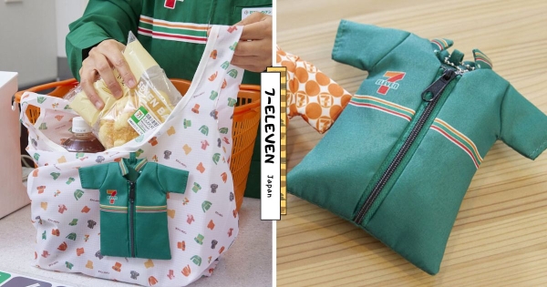 【日本】小七制服縮小變購物袋！　7-11公式書送「迷你店員制服環保購物袋」　帶去超商採買太吸睛