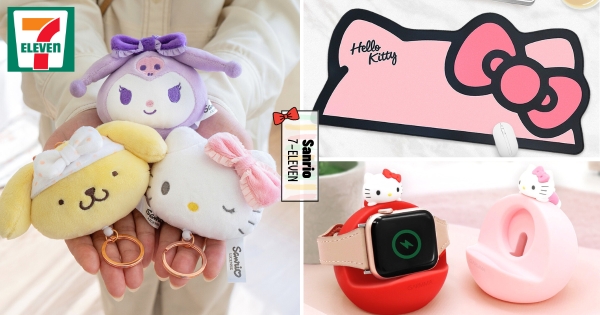 【全台】上班有KITTY陪！　小七「KITTY 50週年3C限量周邊」登場　絨毛大頭吊飾越捏越療癒