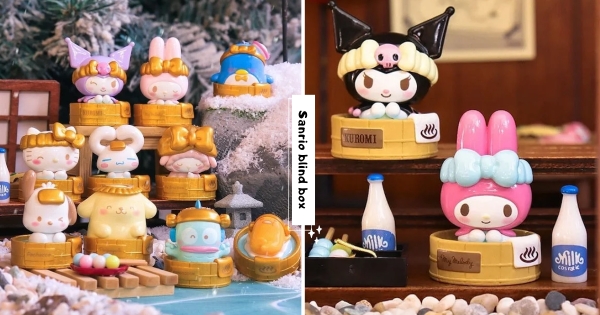 【全台】三麗鷗大明星集合！　全新「泡溫泉系列」盲盒登場　Kitty、美樂蒂、酷洛米、大耳狗全都有