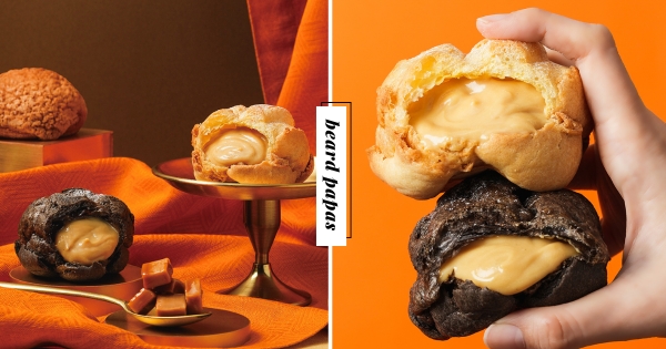 【全台】牛奶糖控會愛！　beard papa’s新口味是「塩焦糖牛奶口味泡芙」　鹹鹹甜甜香濃焦糖餡沾喜氣