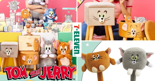 【全台】2024開春超萌！　7-11「湯姆貓與傑利鼠超萌集點送」登場　「方形湯姆貓收納椅凳、隨行杯」可愛又實用