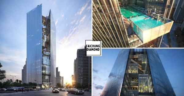 【台中】懸浮泳池太震撼！　台中最高樓「台中之鑽」即將登場　「全台地下最深」打卡日期曝光