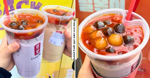 【海外】震撼組合！　韓國推出「麻辣珍珠炒年糕奶茶」　珍奶控嚐鮮大讚「很美味」