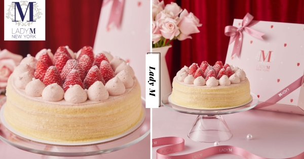 【全台】母親節才吃得到！　LADY M「草莓生奶油千層」限定回歸　「滿滿草莓+草莓生奶油」太夢幻