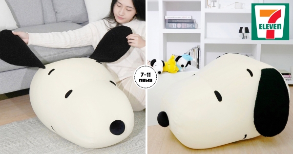 【全台】怎麼那麼大！　7-11超巨「史努比大頭玩偶」預購將開跑　可以玩耳朵、坐扁扁無敵萌！