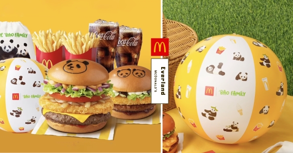 【韓國】漢堡長熊貓！　麥當勞攜手「寶家族熊貓」推3款新品　「福寶造型薯餅」漢堡可愛必吃