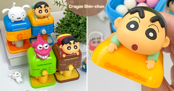 【全台】家裡開糖果店！　「蠟筆小新迷你扭糖機」好玩登場　咖啡機造型＋萌趣公仔太治癒