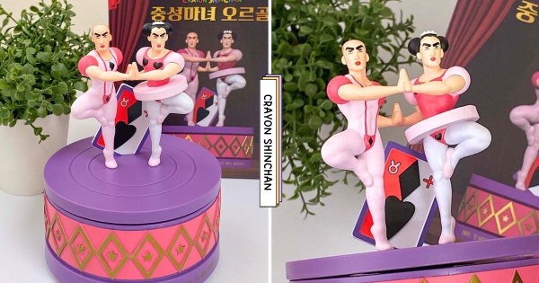 【全台】真的會笑鼠！　蠟筆小新最魔性配角「雙魔旋轉音樂盒」登場　連翹PP都還原有夠鬧！