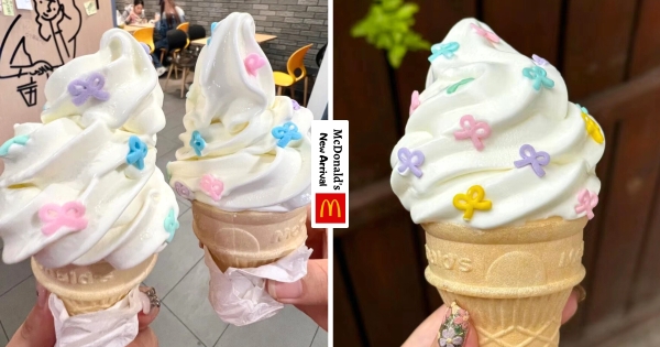 【海外】麥當勞夢幻新品！　霜淇淋「搭配蝴蝶結糖珠」造型萌翻　網友DIY充滿創意