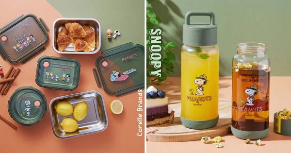 【全台】史努比水瓶竟用送的！　康寧推出「史努比露營趣保鮮盒」　享6折優惠顏色可愛到不行