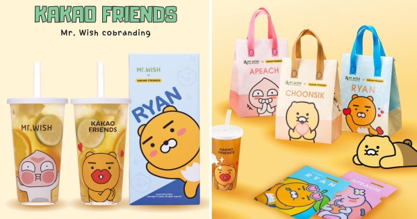 【全台】39元就能入手！　Mr. Wish「聯名KAKAO FRIENDS」搶先曝光　春植保冷袋、萊恩杯杯太療癒