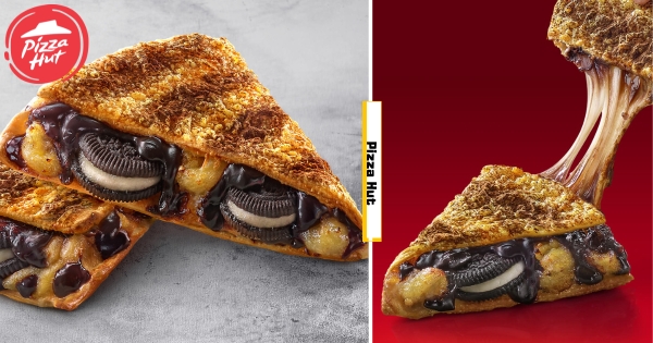 【全台】越罪惡越愛！　必勝客超狂新口味「爆濃巧克力香蕉起司咔滋餅」　牽絲起司鹹甜好涮嘴