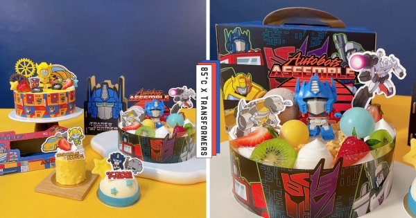 【全台】最Q柯博文來了！　85度C聯名「變形金剛」有吃又有拿　DIY蛋糕盒變身限量「造型筆筒、手機架」