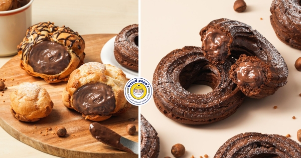 【全台】beard papa’s泡芙盛宴！　秋季限定口味「榛果可可、皇家奶茶」　萬聖節神秘魅力化身黑皮禮盒