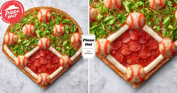 【全台】跟大谷一起吃比薩！　必勝客首創球場形狀「呷霸丸大聯盟比薩」　紅糟肉圓+滿滿香菜有夠台！