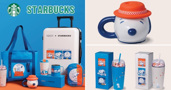 【海外】Snoopy大頭馬克杯萌翻！　星巴克「攜手史努比」推出8款周邊　「吸管杯、行李箱、背包」可愛療癒又實用