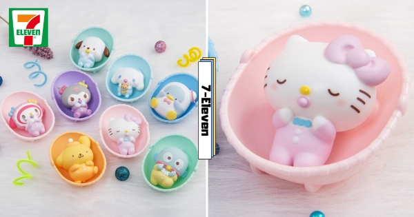 【全台】寶寶Kitty萌翻！　7-11「三麗鷗嬰兒搖籃公仔」登場　美樂蒂、酷洛米、大耳狗化身寶寶快來收