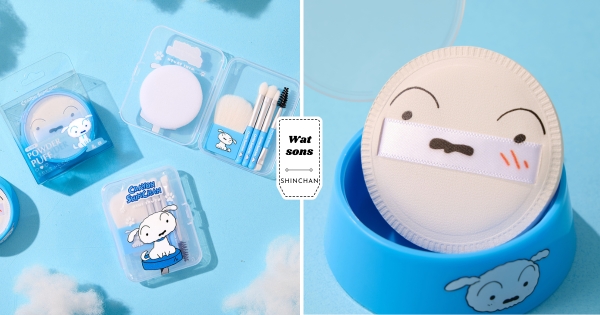 【全台】居然有小白狗碗！　屈臣氏《蠟筆小新》小白化妝工具　小白幫你化妝太萌
