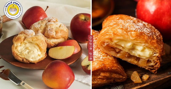 【全台】把蘋果派做成泡芙！　beard papa’s「焦糖蘋果」3月終於回歸　搭配千層酥皮入口即化！