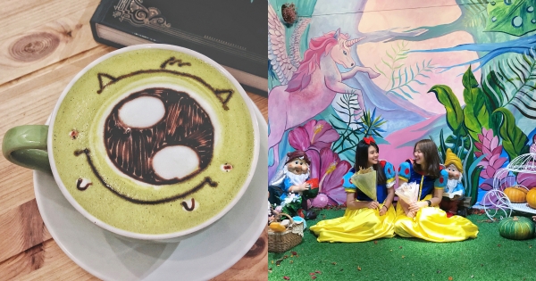 打卡新地標！「圖角獸咖啡」裝潢小矮人森林　免費提供「白雪公主衣」一圓童話夢