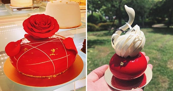 台中新開「藝廊級甜點」一進門氣質飆升！　巧克力玫瑰、天鵝羽毛引人瘋朝聖