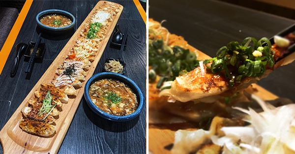 台中最長「100公分軍艦鍋貼」份量好銷魂　6口味炸出專業鍋貼控！