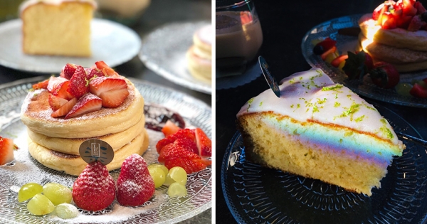 室內竟然出現彩虹？復古精美下午茶「自帶彩虹濾鏡」 茶香鬆餅好拍又好吃