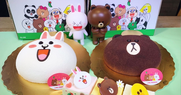 熊大、兔兔變蛋糕了！85℃推「Line造型蛋糕」　還有芋頭味莎莉～