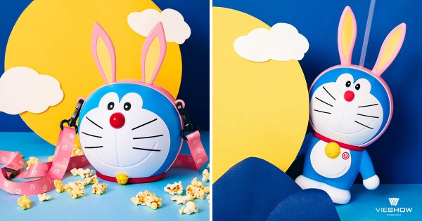 戴月兔耳朵真的犯規！　台灣獨賣「哆啦A夢米花桶、造型杯」不搶對不起自己