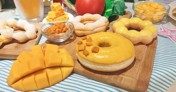 芒果控吃起來！Mister Donut「愛文芒果甜甜圈」驚艷登場　插畫家也幫推台灣味