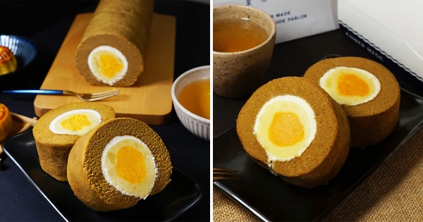 生乳捲包「酒香鹹蛋黃」這口味太狂！　IG甜點王推「月餅風生乳捲」今年中秋必吃