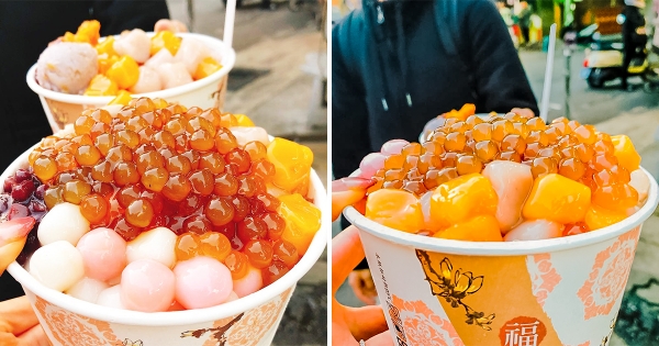 台中佛心價「大麻粉圓」大三圓超Q彈！　「滿滿配料」咬到腮幫痠也願意啦～