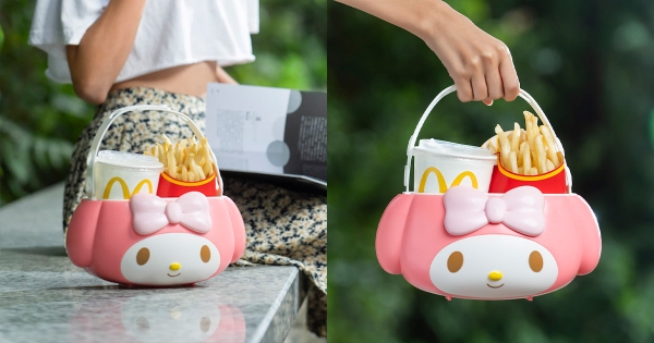 三麗鷗迷快衝麥當勞！「美樂蒂置物籃」超可愛粉色系限量上市～
