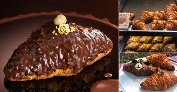 巧克力控開吃囉！八月堂「榛果巧克力可頌」限量開賣　金沙巧克力變身華麗可頌！